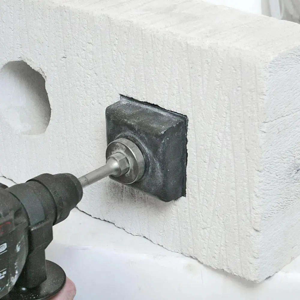Silverline Square Single Plug Socket Box Cutter 77 X 77Mm Masonry Back Box 1