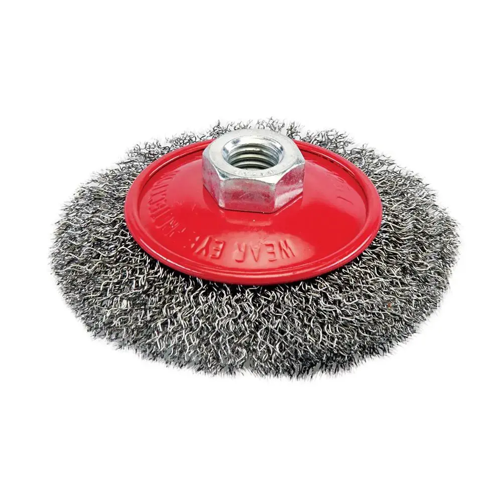 Silverline Steel Crimp Bevel Brush 100Mm 277852 1