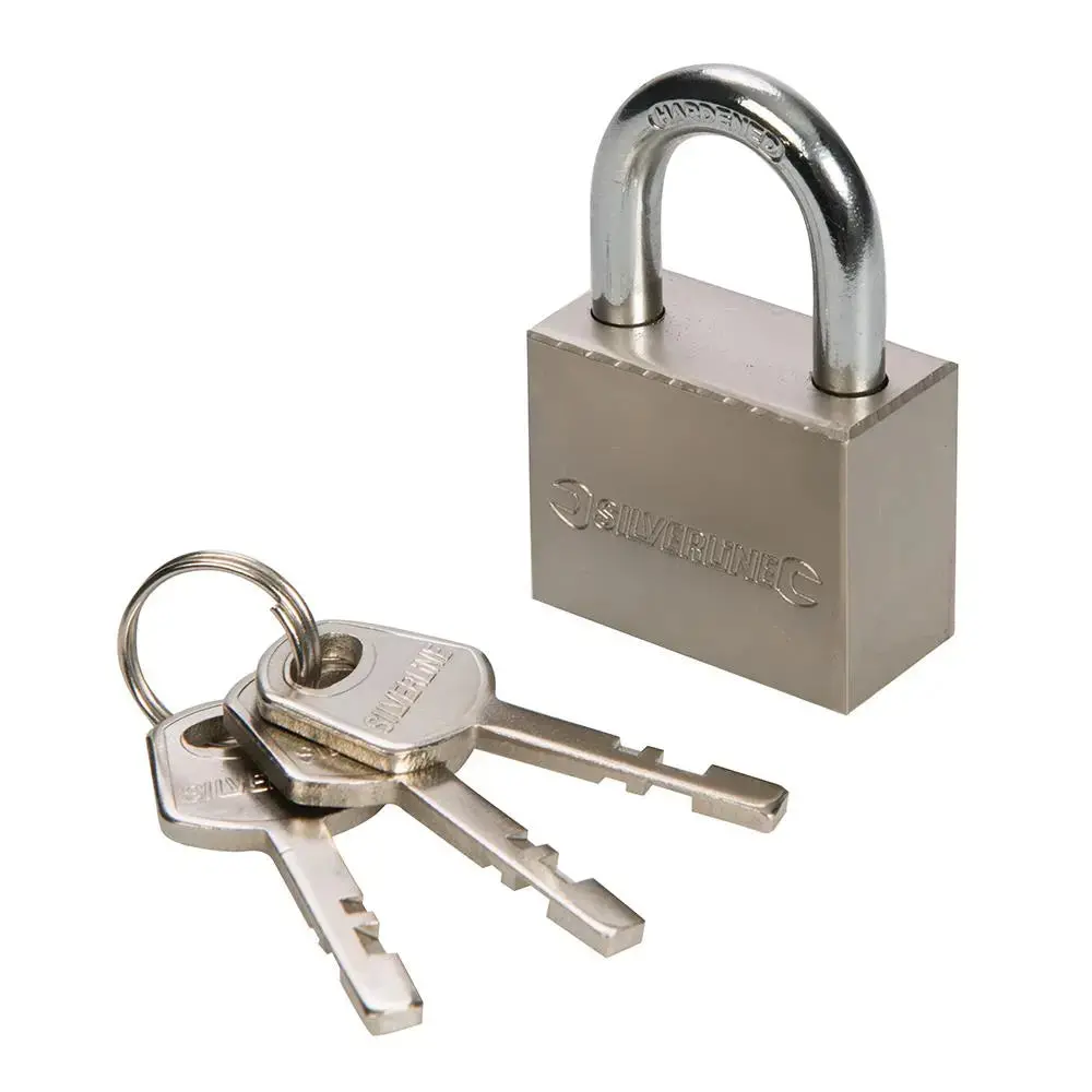 Silverline Steel Padlock 40Mm 447136 1