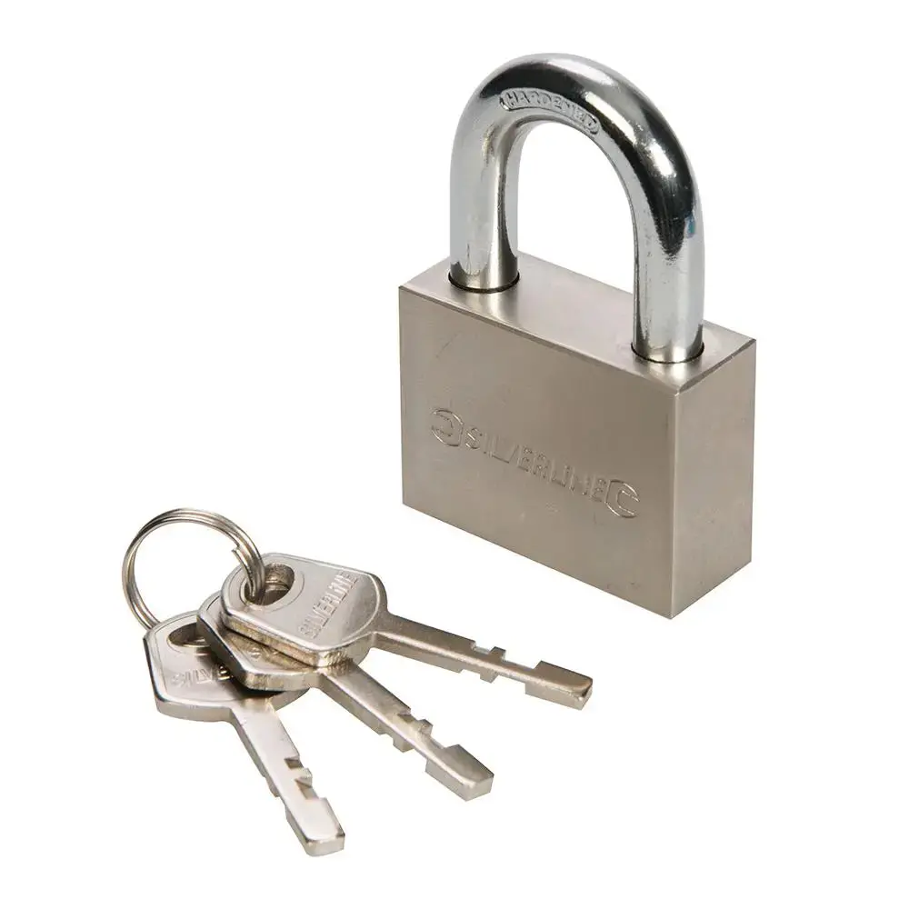 Silverline Steel Padlock 50Mm 595754 1