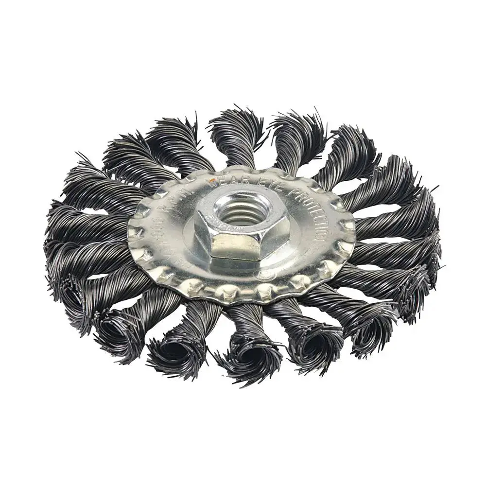 Silverline Steel Twist-Knot Wheel 100Mm 398772 1