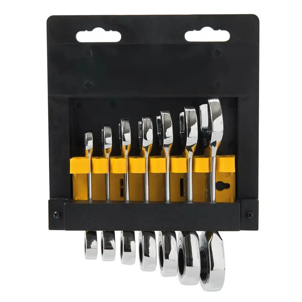 Silverline Stubby Ratchet Spanner Set 7Pce 8 - 19Mm 199916 1