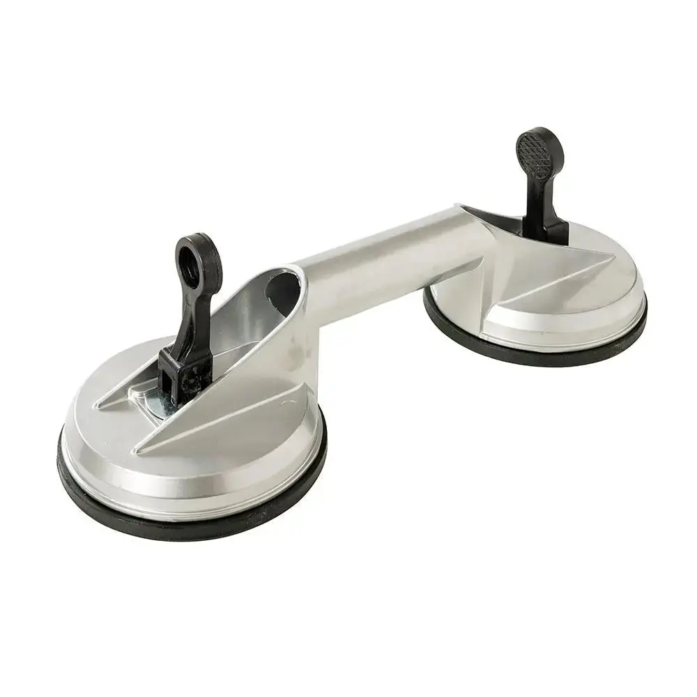 Silverline Suction Pad Aluminium 100Kg Double 456945 1