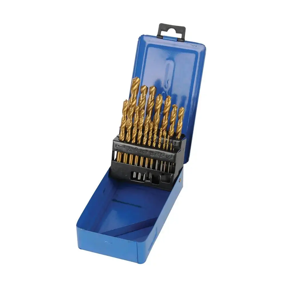 Silverline Titanium-Coated Hss Drill Bit Set 19Pce Ds49 1