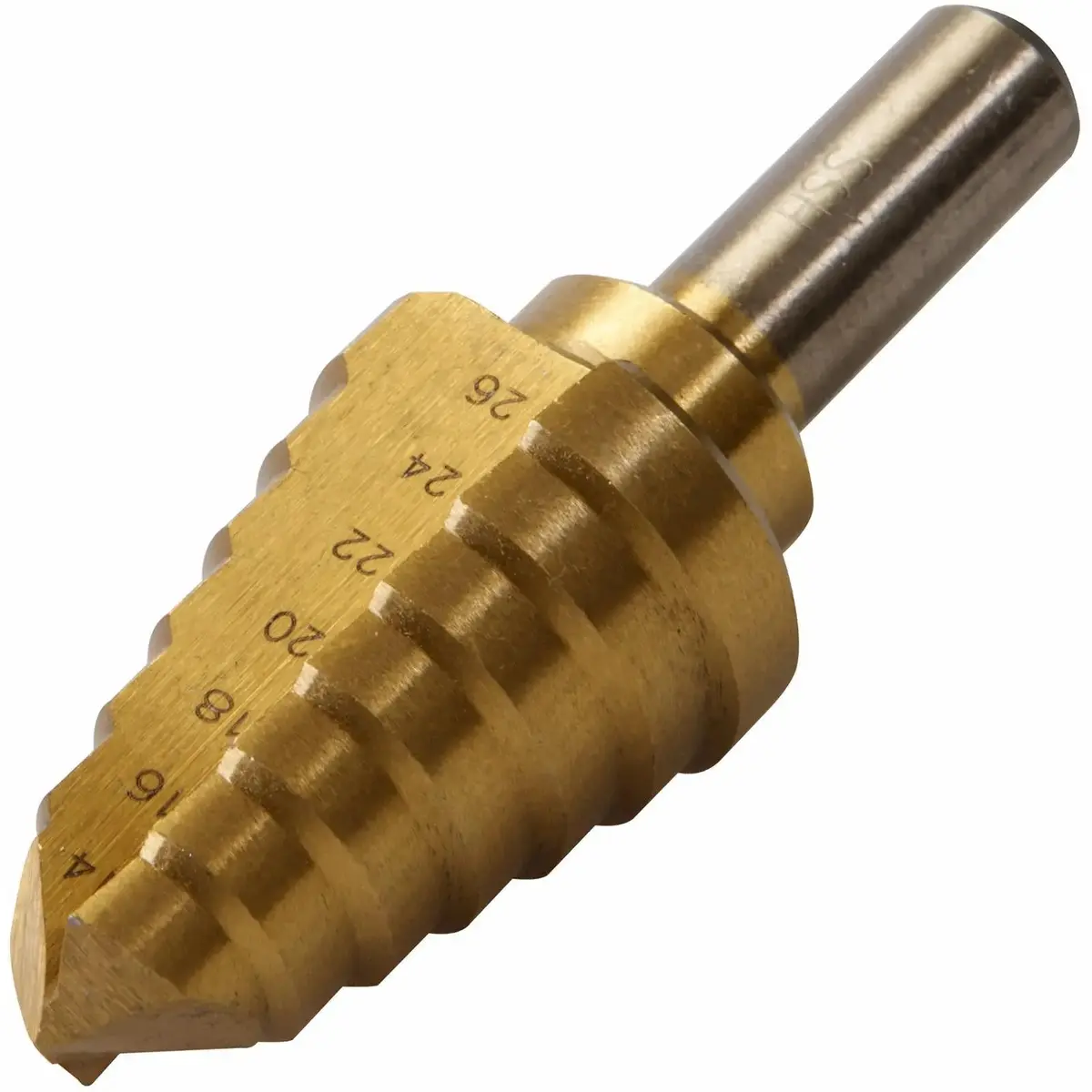 Silverline Titanium-Coated Hss Step Drill 14-26Mm 1