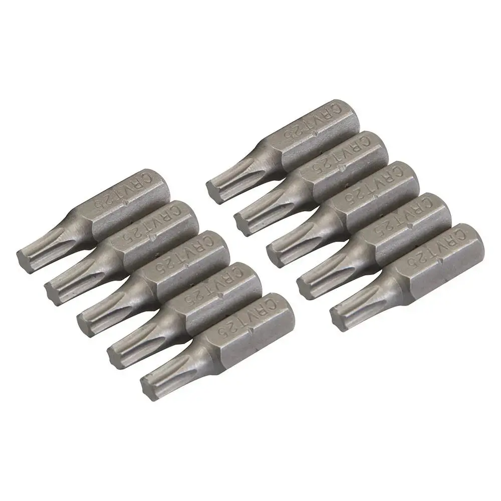 Silverline Trx Cr-V Screwdriver Bits 10Pk T25 398775 1