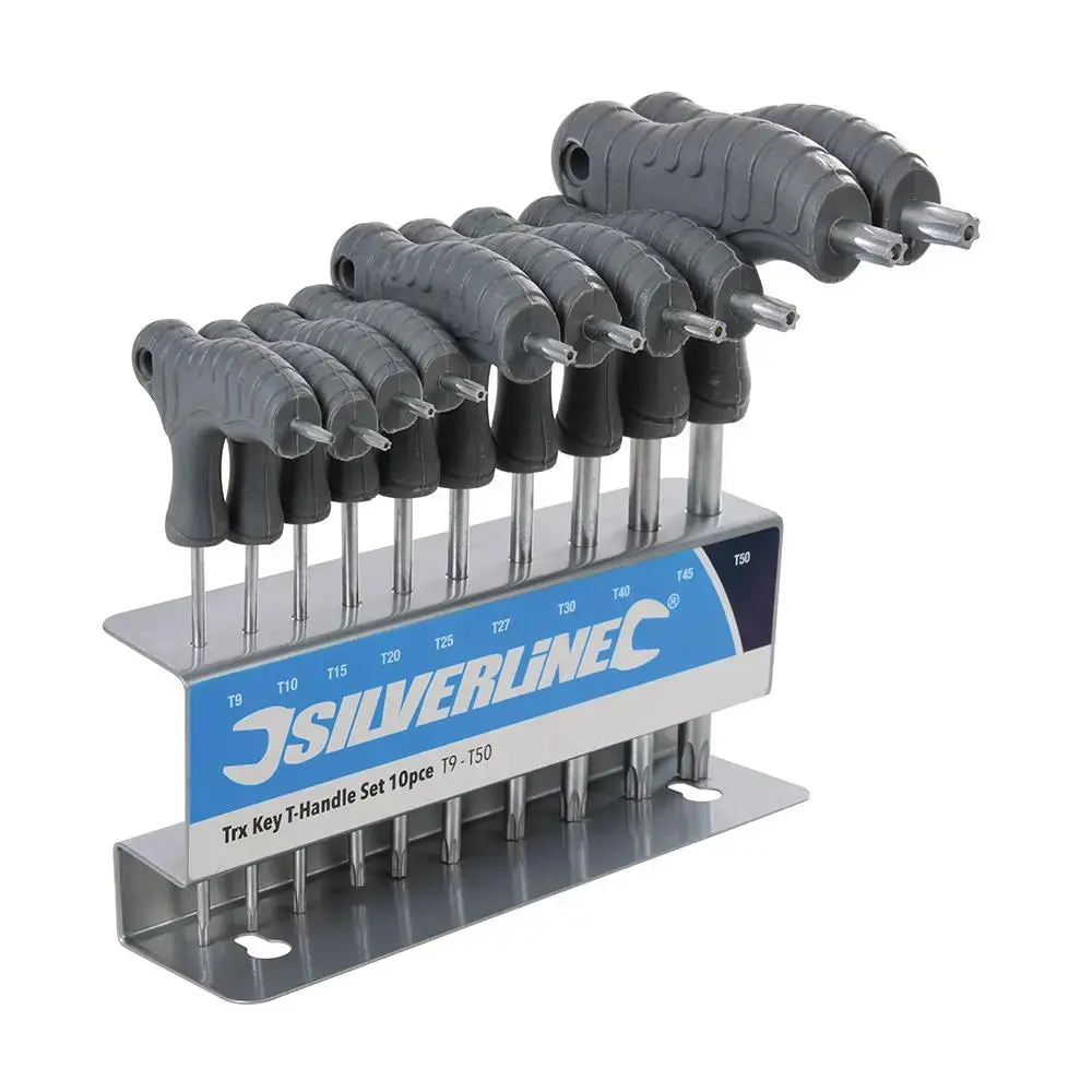 Silverline Trx Key T-Handle Set 10Pce T9 - T50 328015 1