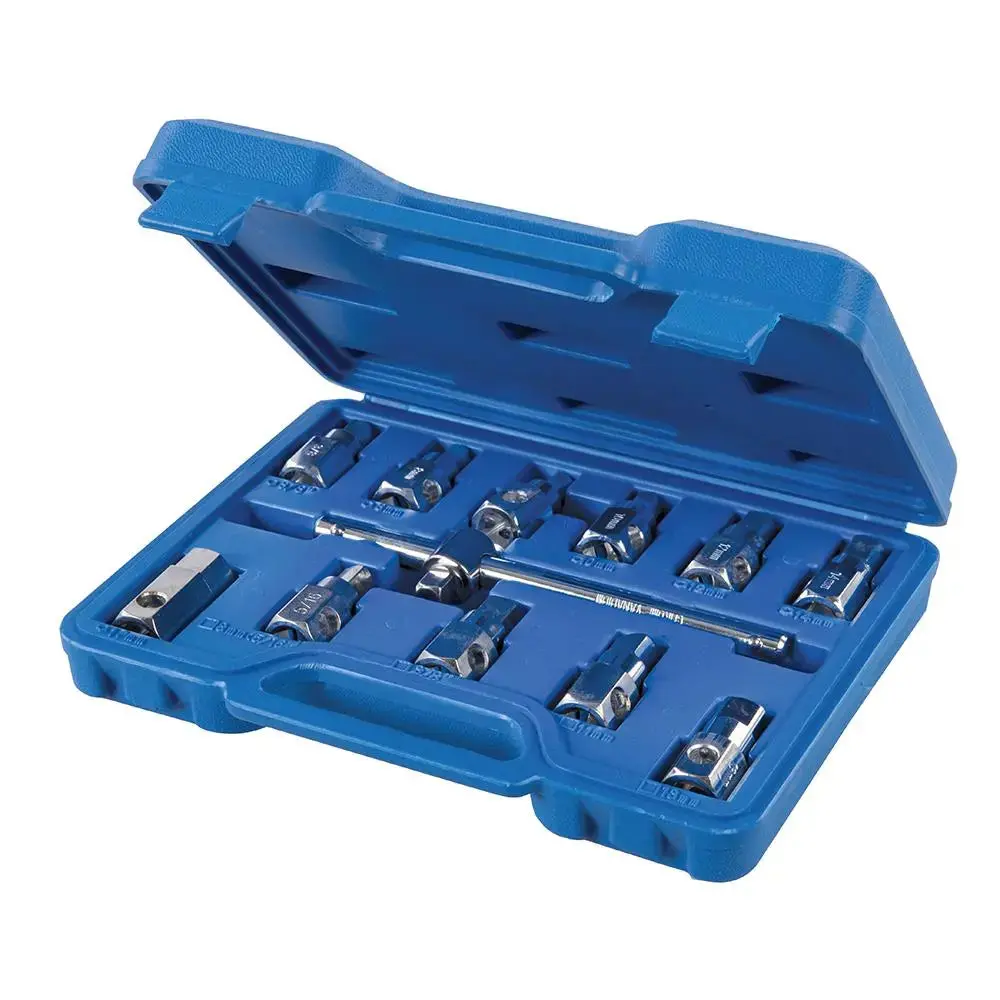 Silverline Universal Drain Plug Key Set 12Pce 3/8" / 8 - 17Mm 279661 1