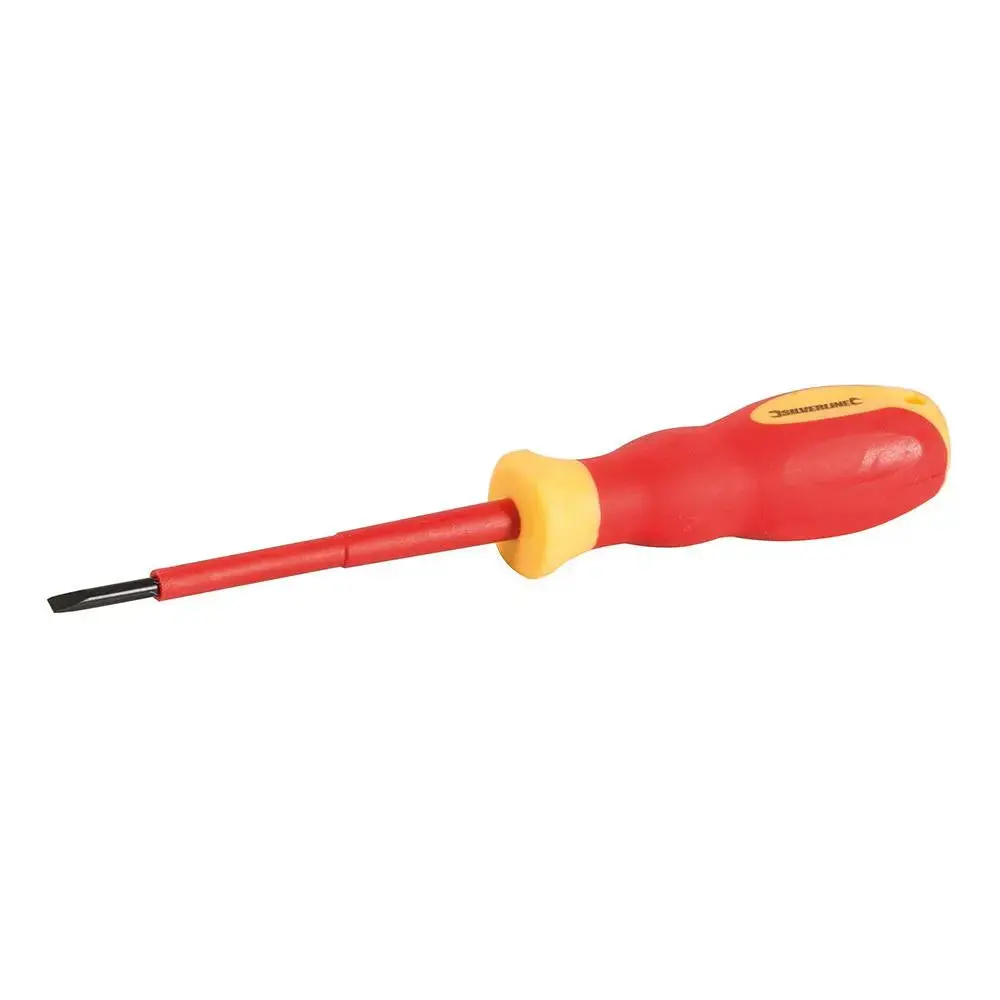 Silverline Vde Soft-Grip Electricians Screwdriver 0.5 X 3 75Mm 802857 1