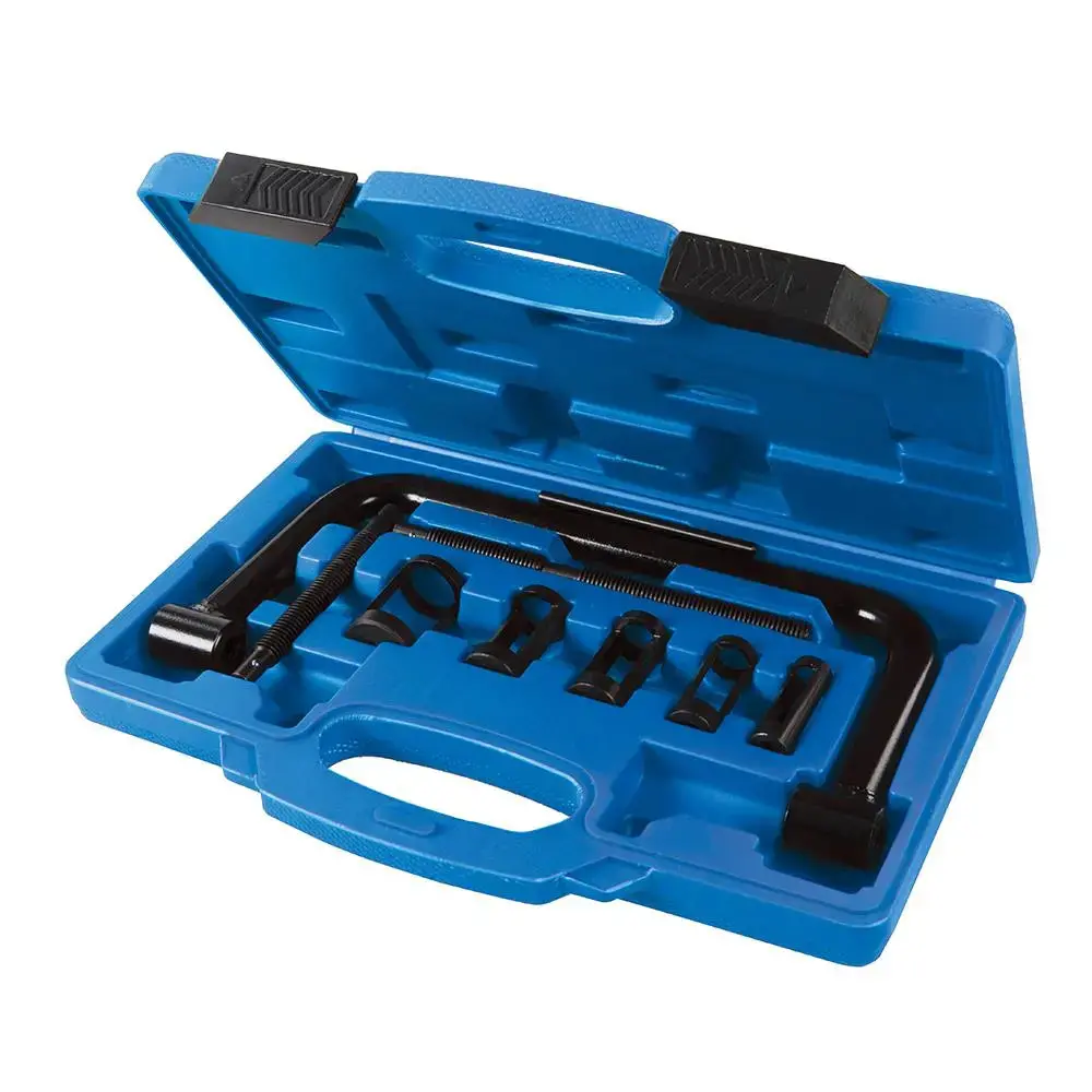 Silverline Valve Spring Compressor Tool Set 10Pce 16 - 30Mm 494569 1