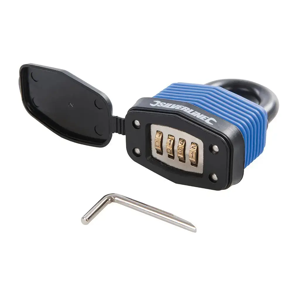 Silverline Weather Resistant Combination Padlock 50Mm 802531 1