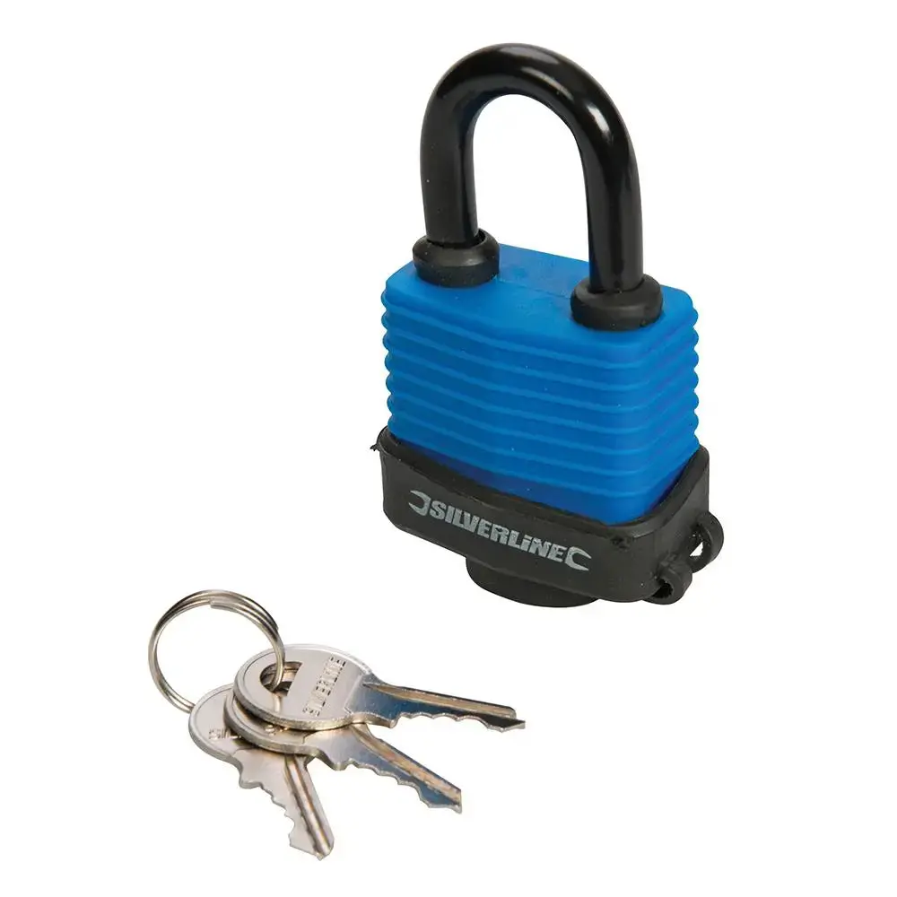 Silverline Weather-Resistant Padlock 48Mm 196551 1