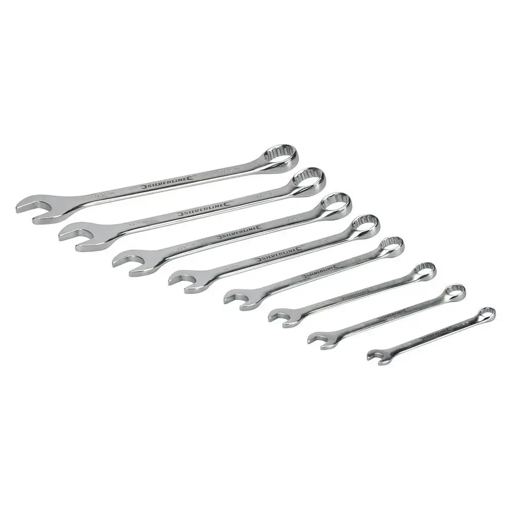 Silverline Whitworth Spanner Set 8Pce 1/8 - 9/16" 633967 1