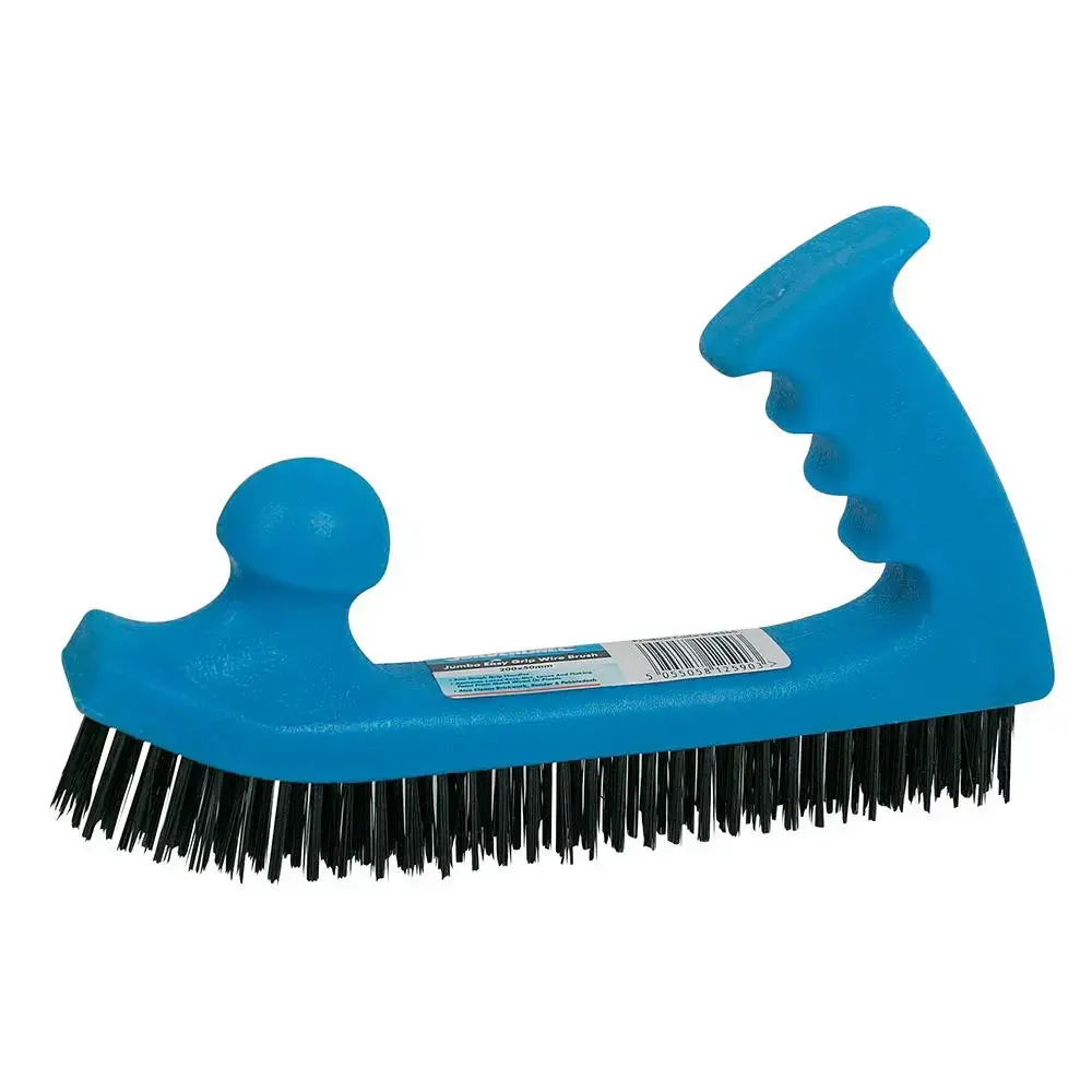 Silverline Wire Brush Jumbo Easy Grip 200 X 50Mm 868565 1