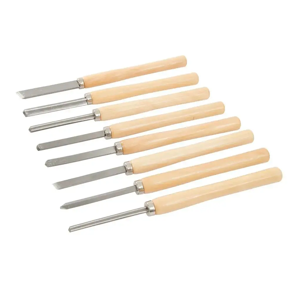 Silverline Wood Turning Chisel Set 8Pce 360Mm 303159 1