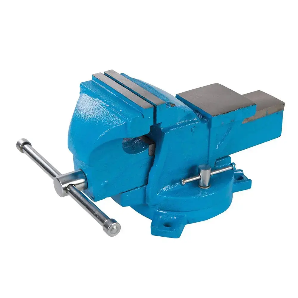 Silverline Workshop Vice Swivel Base Jaw Capacity 120Mm / 8Kg 580468 1
