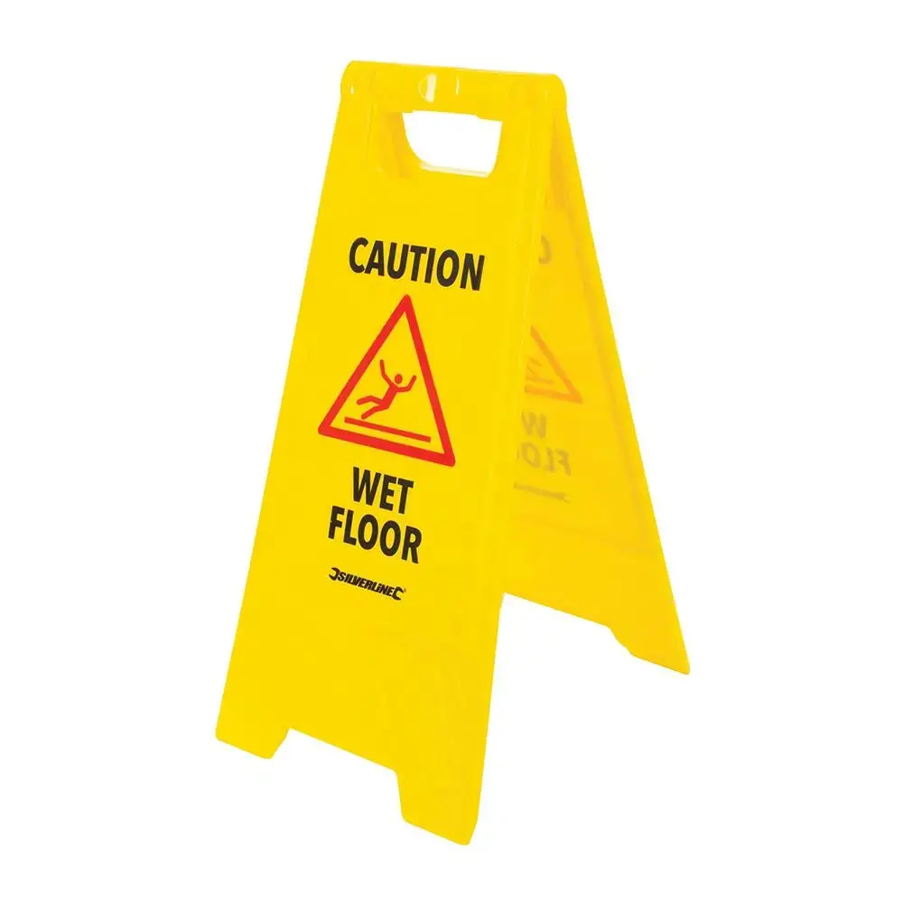 Silverline 'A' Frame Caution Wet Floor Sign 295 X 610Mm English 883504 1