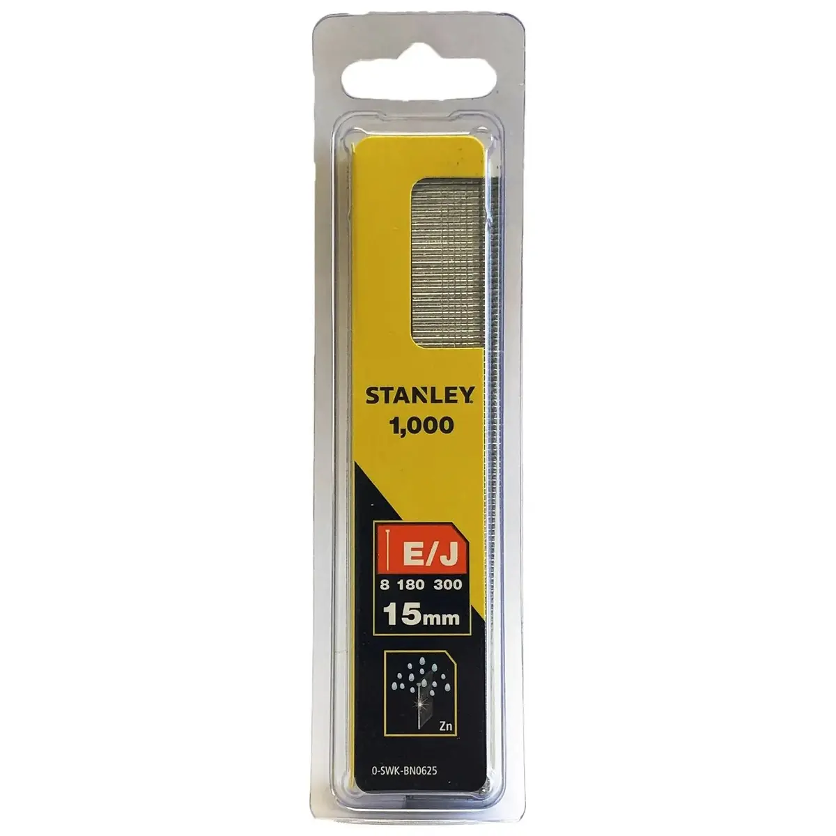 Stanley 1000 Piece Brad Nails 15Mm 1