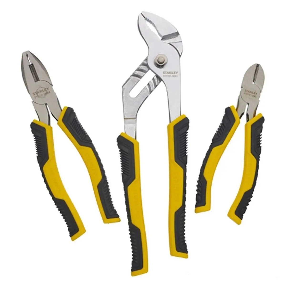 Stanley 3 Piece Dynagrip Control-Grip Plier Set 1