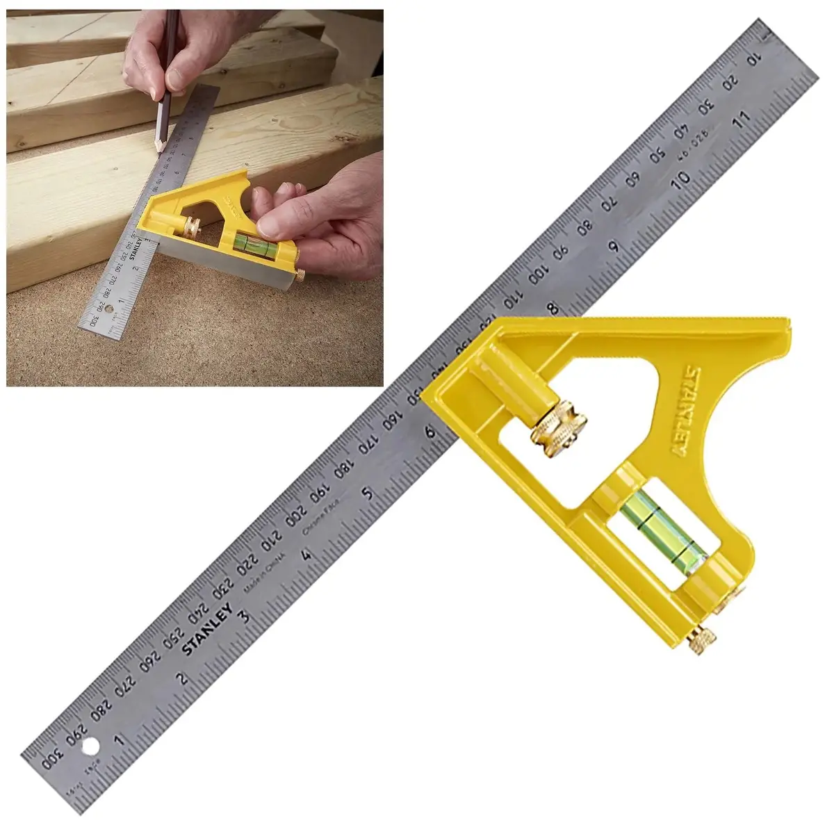 Stanley 300Mm Die Cast Combination Square 1