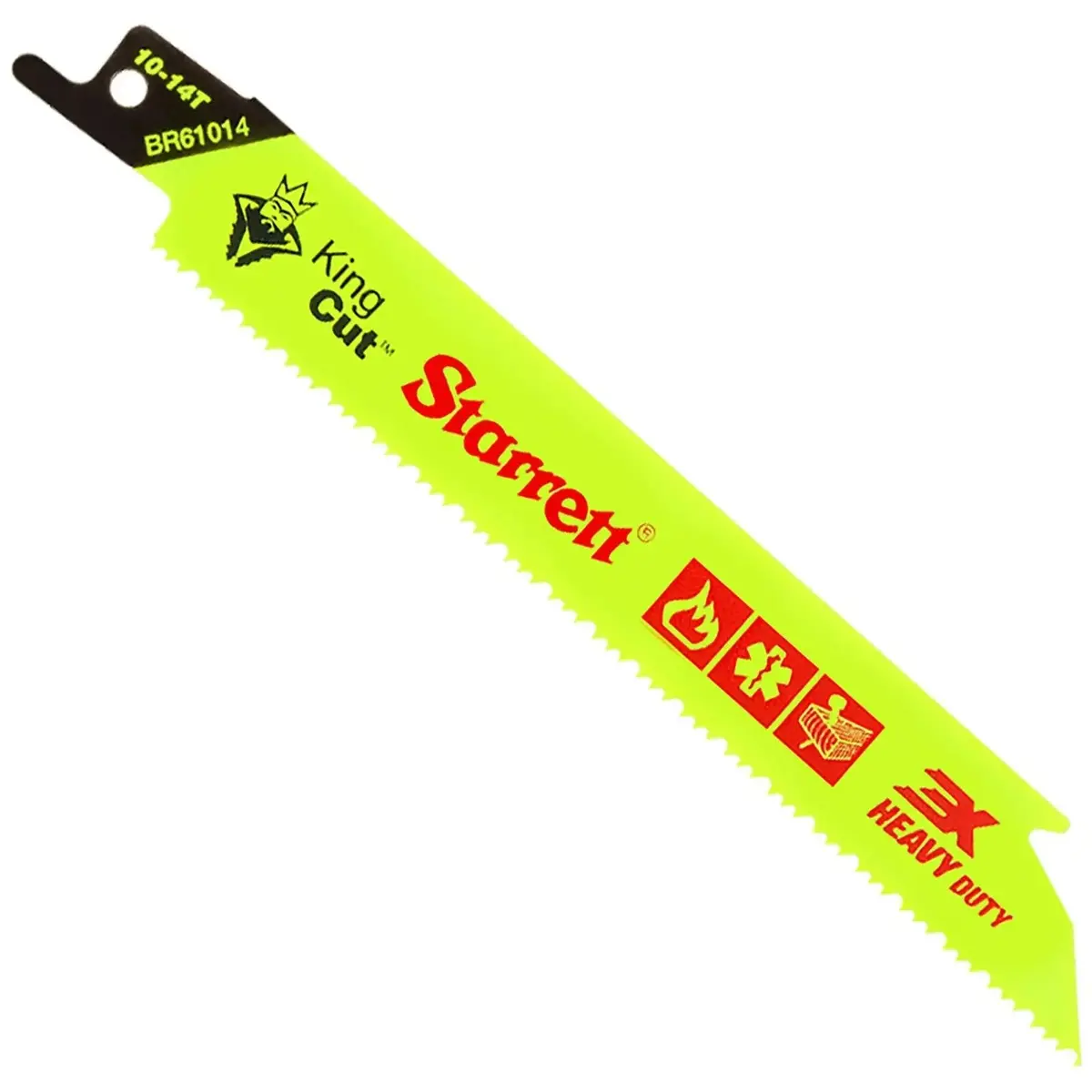 Starrett Recip Blades King Cut 5 Pack 10-14Tpi Demolition Emergency Rescue 3X Heavy Duty 6" Sa271962 1