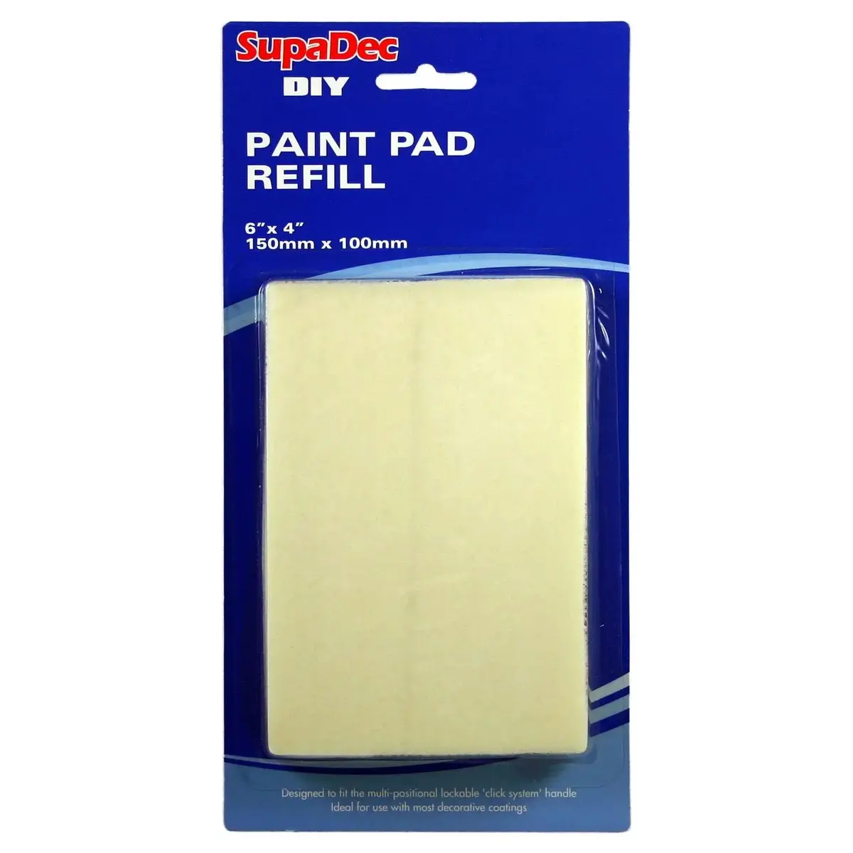 Supadec Diy 150Mm X 100Mm Paint Pad Refill 1