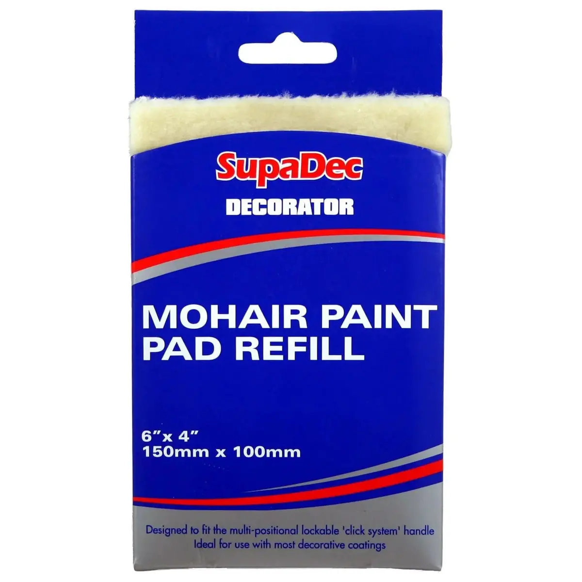 Supadec Decorator 150Mm X 100Mm Mohair Paint Pad Refill 1