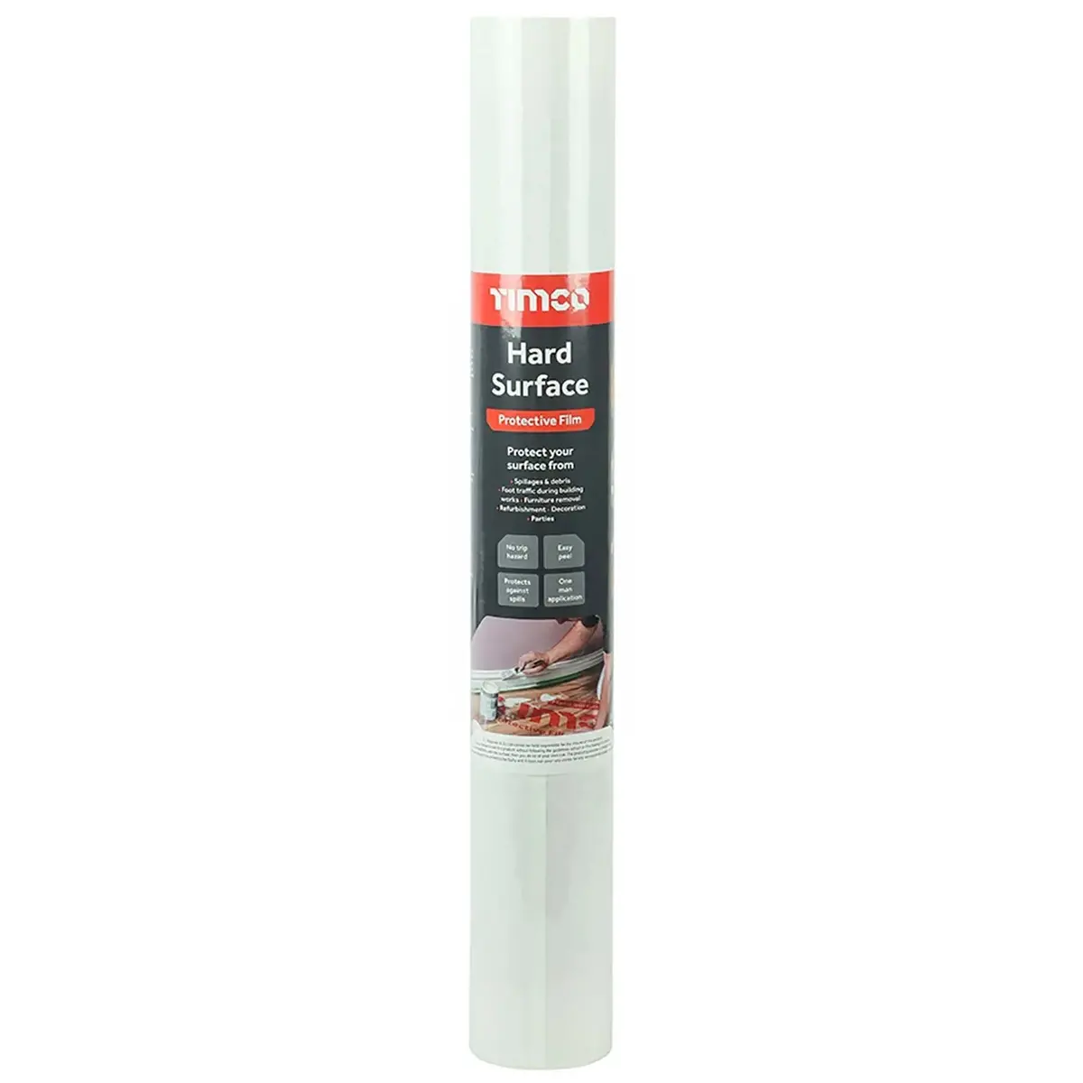 Timco Hard Surface Protective Film 50M X 600Mm Roll 1