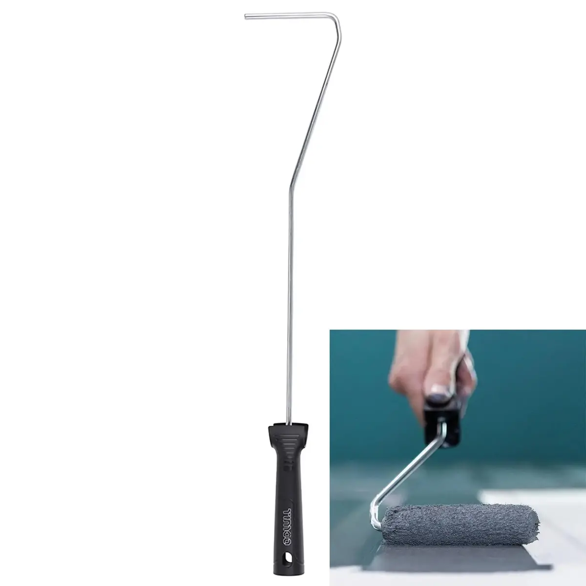 Timco Mini Paint Roller Frame Handle Long 100 X 520Mm 4 X 21 1