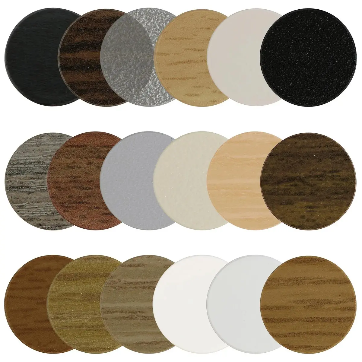 Timco Self Adhesive Screw Cover Caps 13Mm 18Mm Diameter Matt Gloss - Choose Colour 1