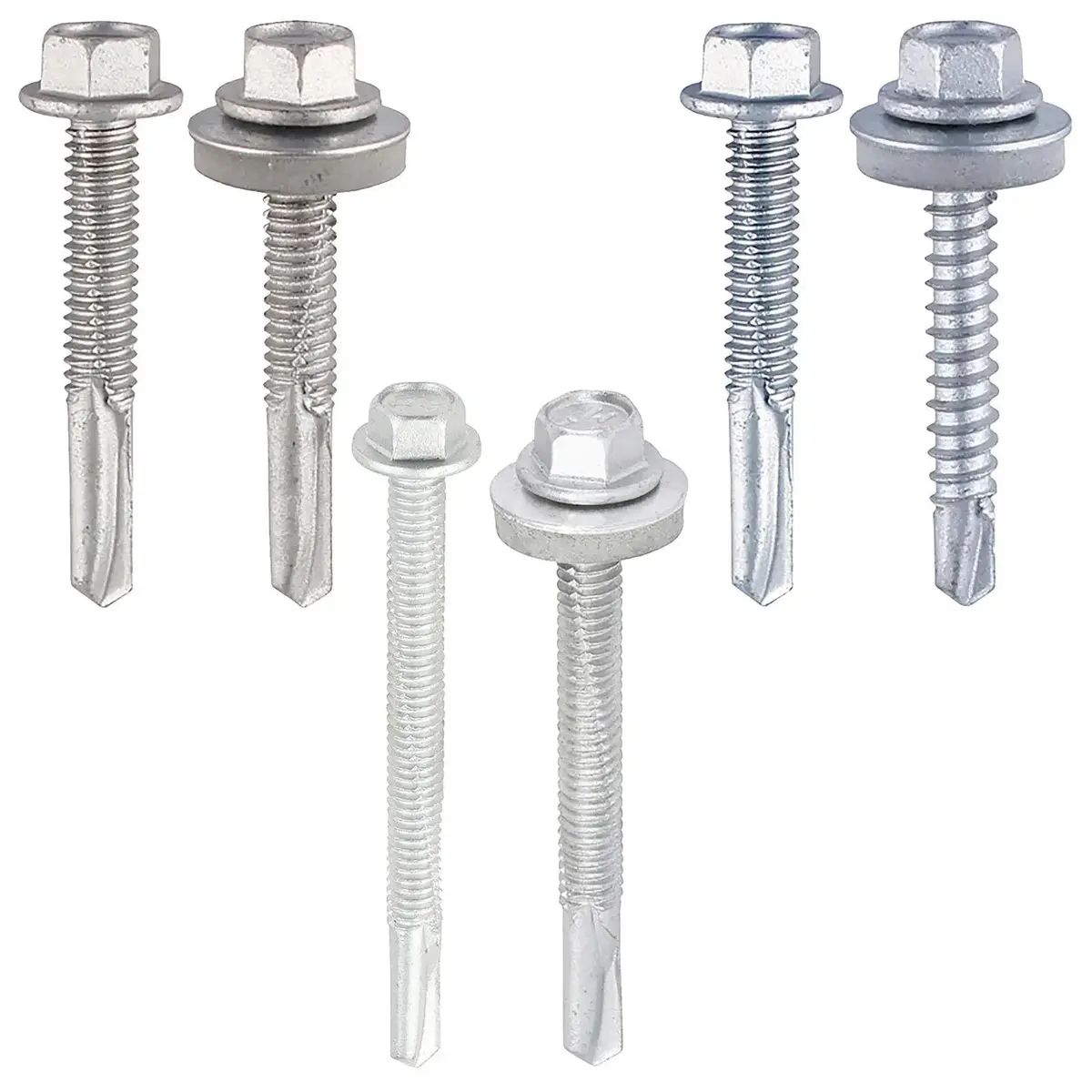 Timco Self Drilling Construction Screw For Heavy Section Steel With Or Without Epdm Washer Bi-Metal Exterior Zinc -Choose Size 1