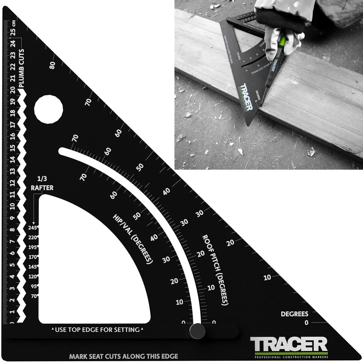Tracer Adjustable Pro Rafter Square 12 1
