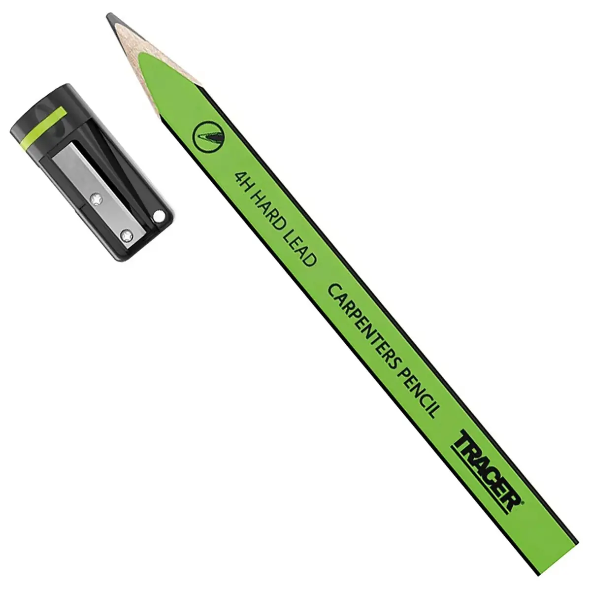 Tracer Carpenters Pencils With Sharpener 12 Pack 1