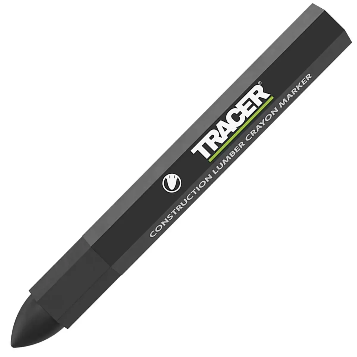 Tracer Construction Lumber Crayon Markers Black 12 Pack 1