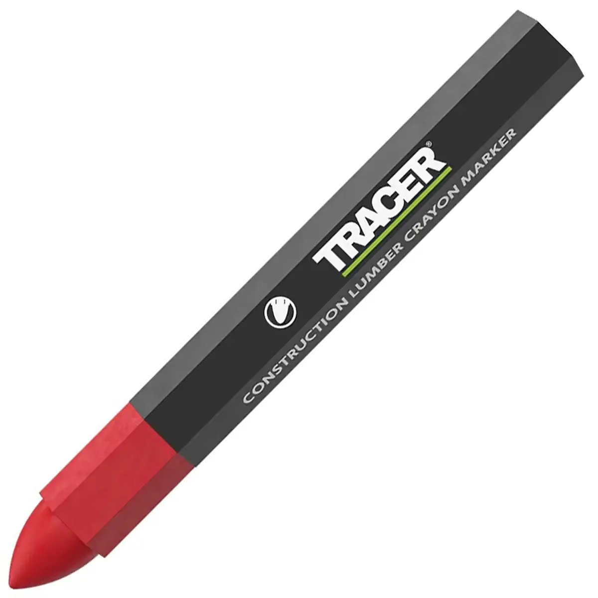Tracer Construction Lumber Crayon Markers Red 12 Pack 1