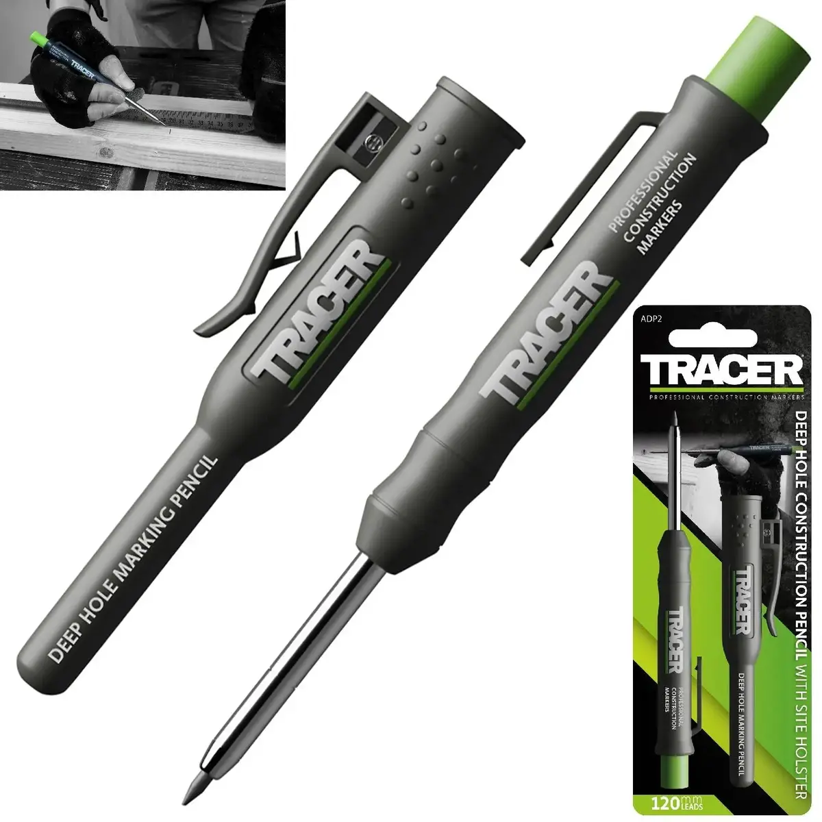 Tracer Deep Hole Pencil Marker And Site Holster 100Mm Depth 1