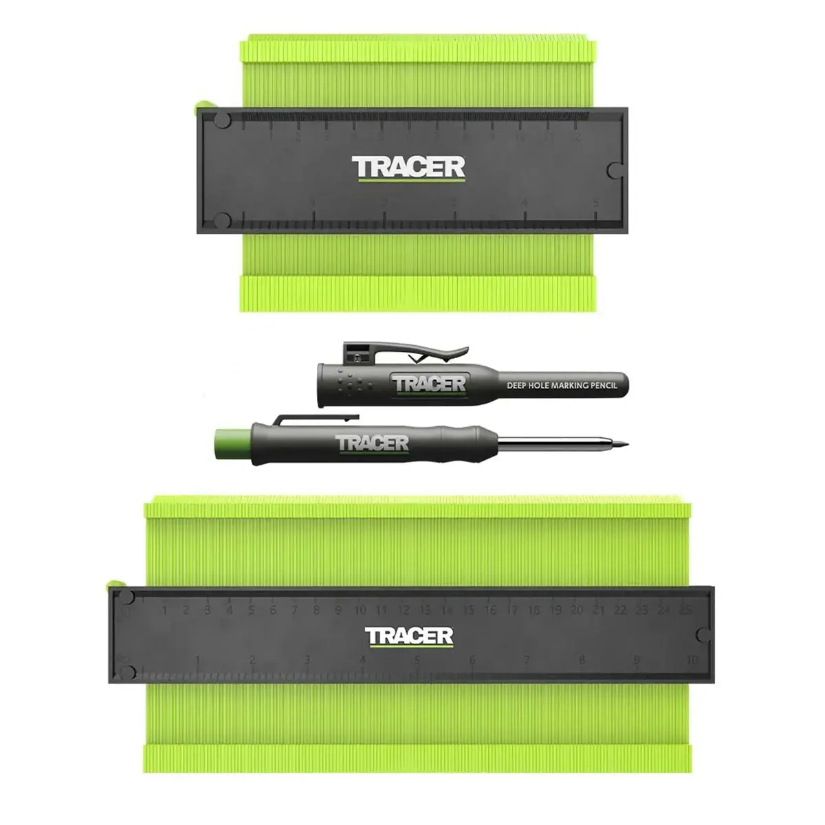 Tracer Procontour Gauge Marking Kit With Deep Hole Pencil 130Mm 5" 250Mm 10 1
