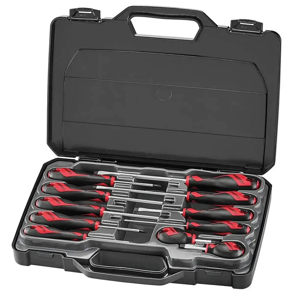 Teng Tools Mixed Screwdriver Set 11 Pieces Slotted Phillips Pozi In Case Md911n 1