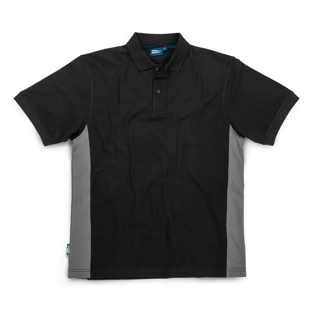 Tough Grit 2-Tone Polo Black / Charcoal Xs 937198 1