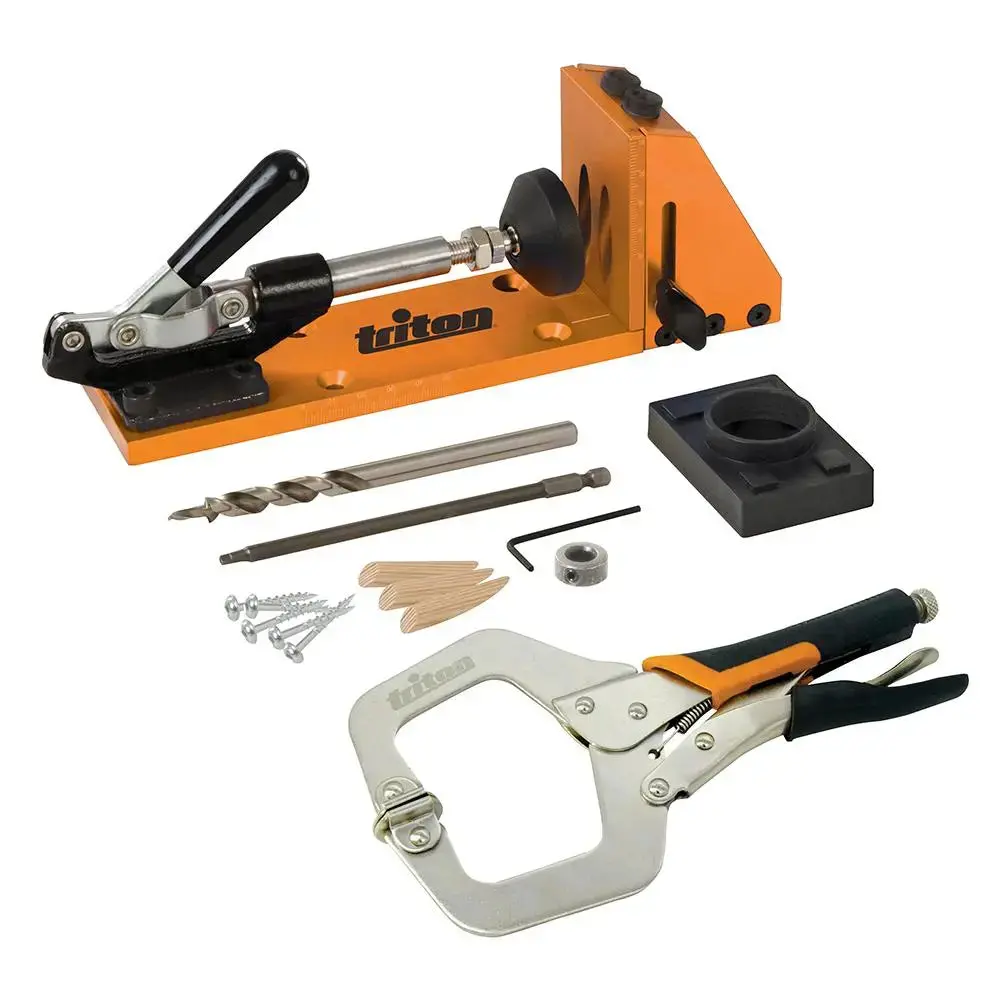 Triton Clamping Pocket-Hole Jig 8Pce Tw8cphj 301392 1