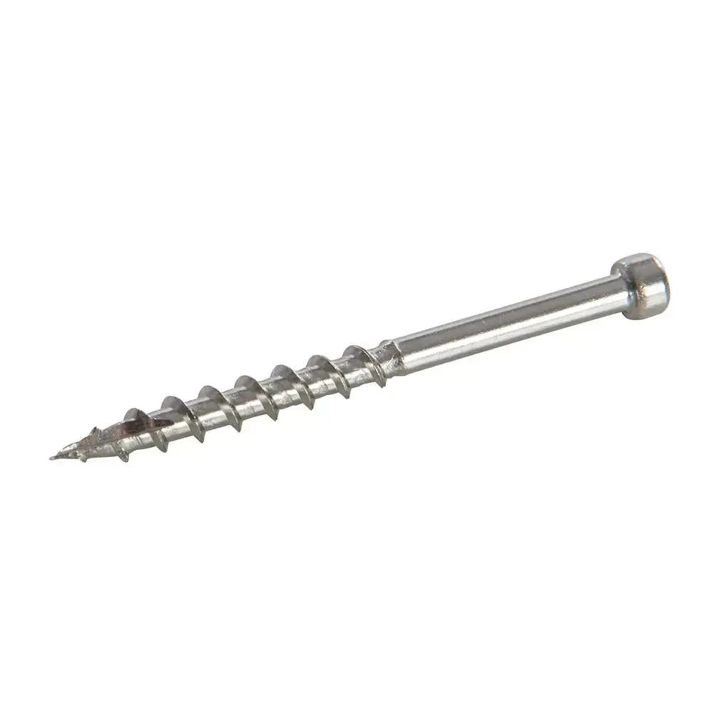 Triton Stainless Steel Pocket-Hole Screws Pan Head Coarse Ss Deck 8 X 2" 500Pk 703052 1