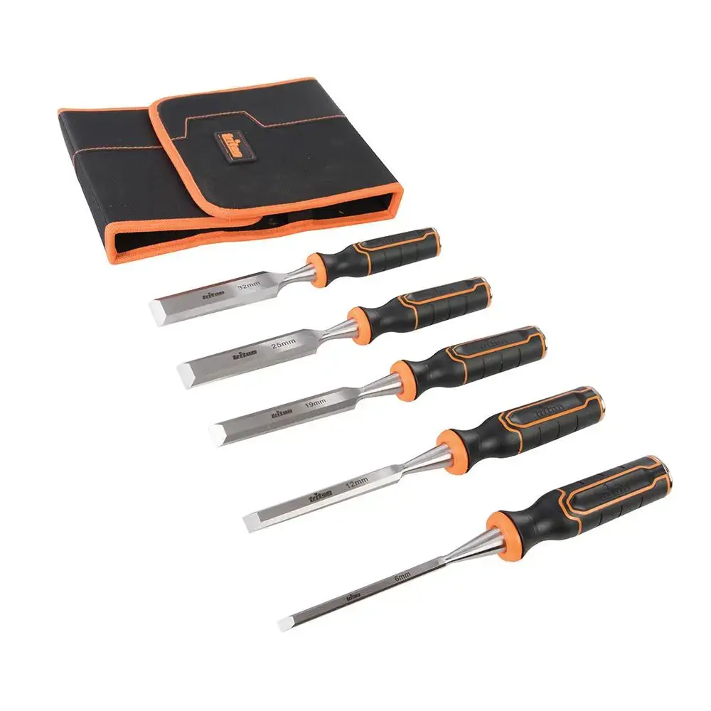 Triton Wood Chisel Set 5Pce Twcs5 6, 13, 19, 25 & 32Mm 823149 1