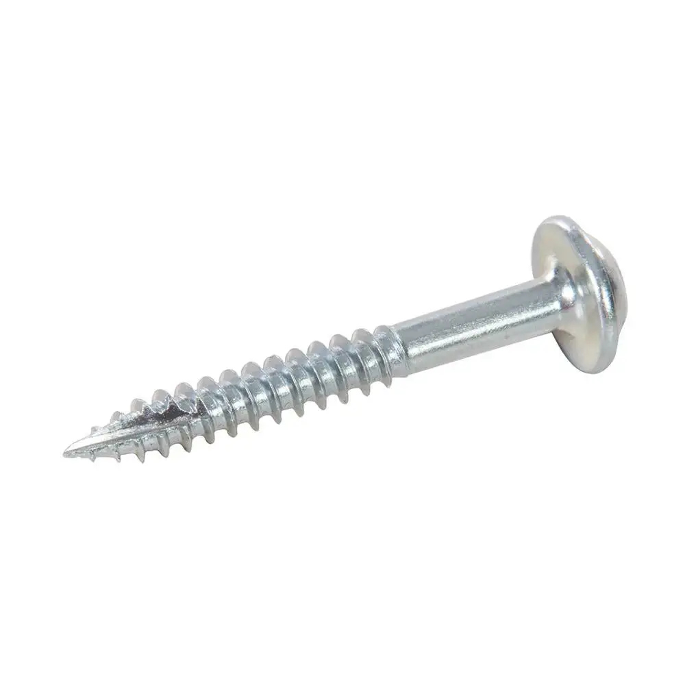 Triton Zinc Pocket-Hole Screws Washer Head Fine P/Hf 7 X 1-1/4" 500Pk 693383 1