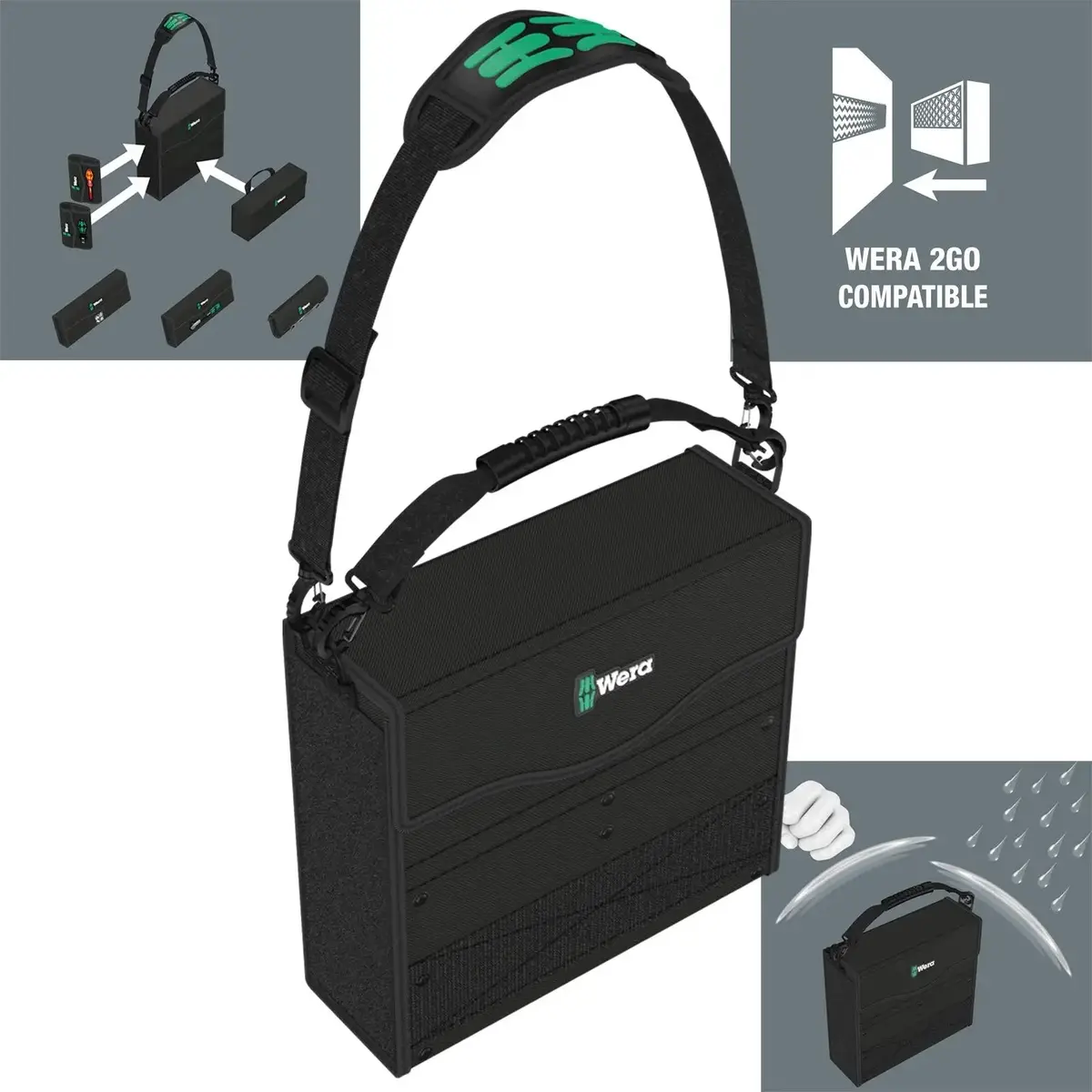 Wera 2Go 2 Tool Container 3 Piece Tool Storage Bag 1