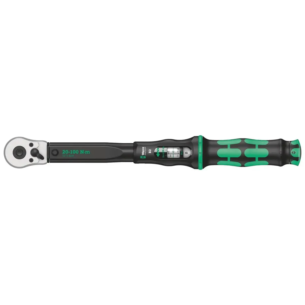 Wera Click Torque B 2 Torque Wrench 3/8" Drive With Reversible Ratchet 20-100 Nm 1