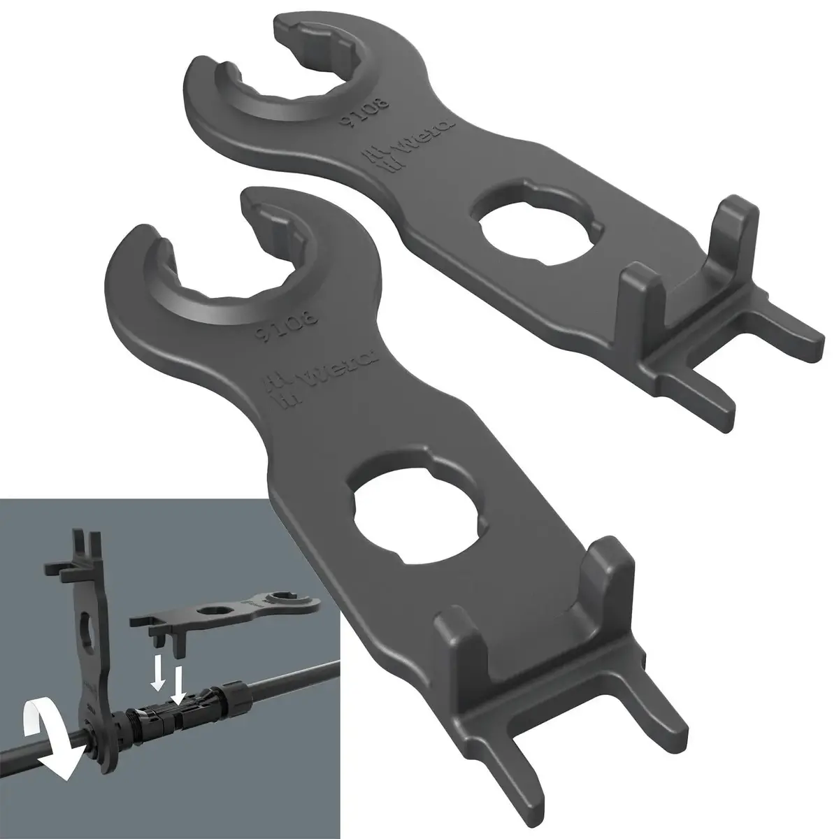 Wera Mc4 Solar Connectors Set Of 2 9108/2 Pv Set Of Installation Tools Photovoltaic 1
