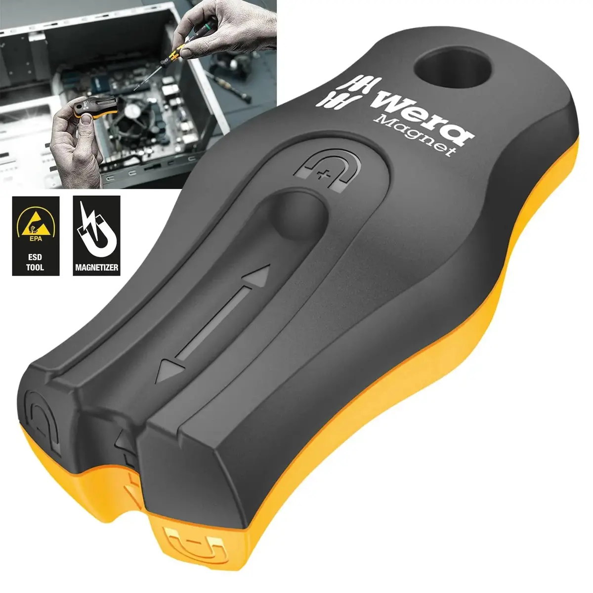 Wera Magnetiser Demagnetiser Screwdriver Tips 9514 Esd Magnetiser Sb 1