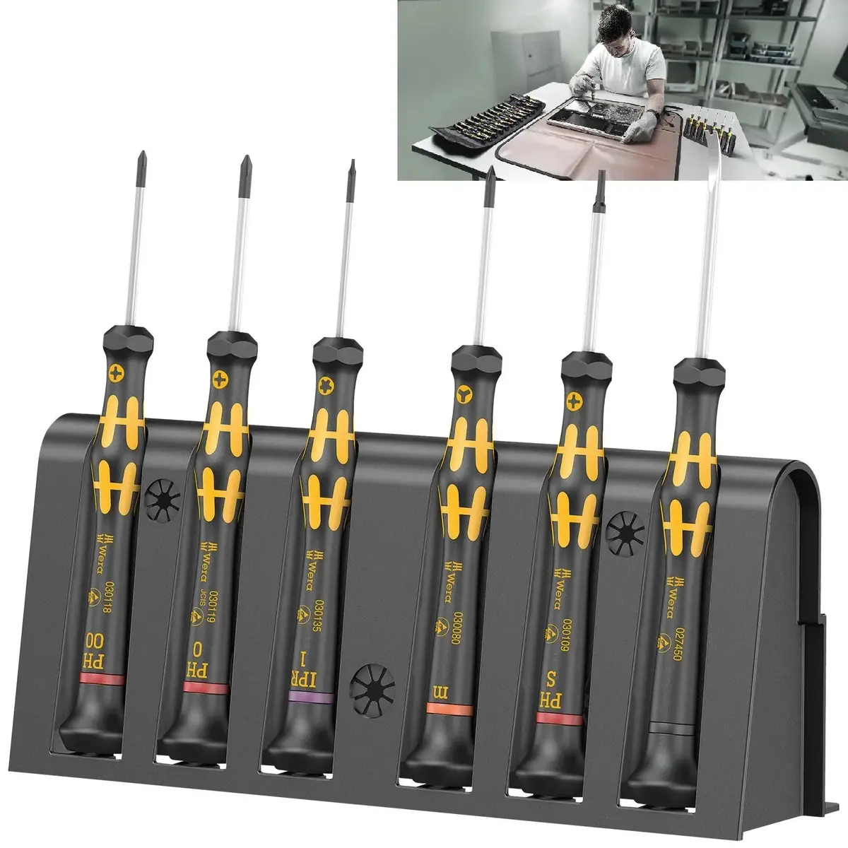 Wera Micro Screwdriver Set Kraftform Micro 6 Esd Smartphone Repair Kit 1 6 Piece 1