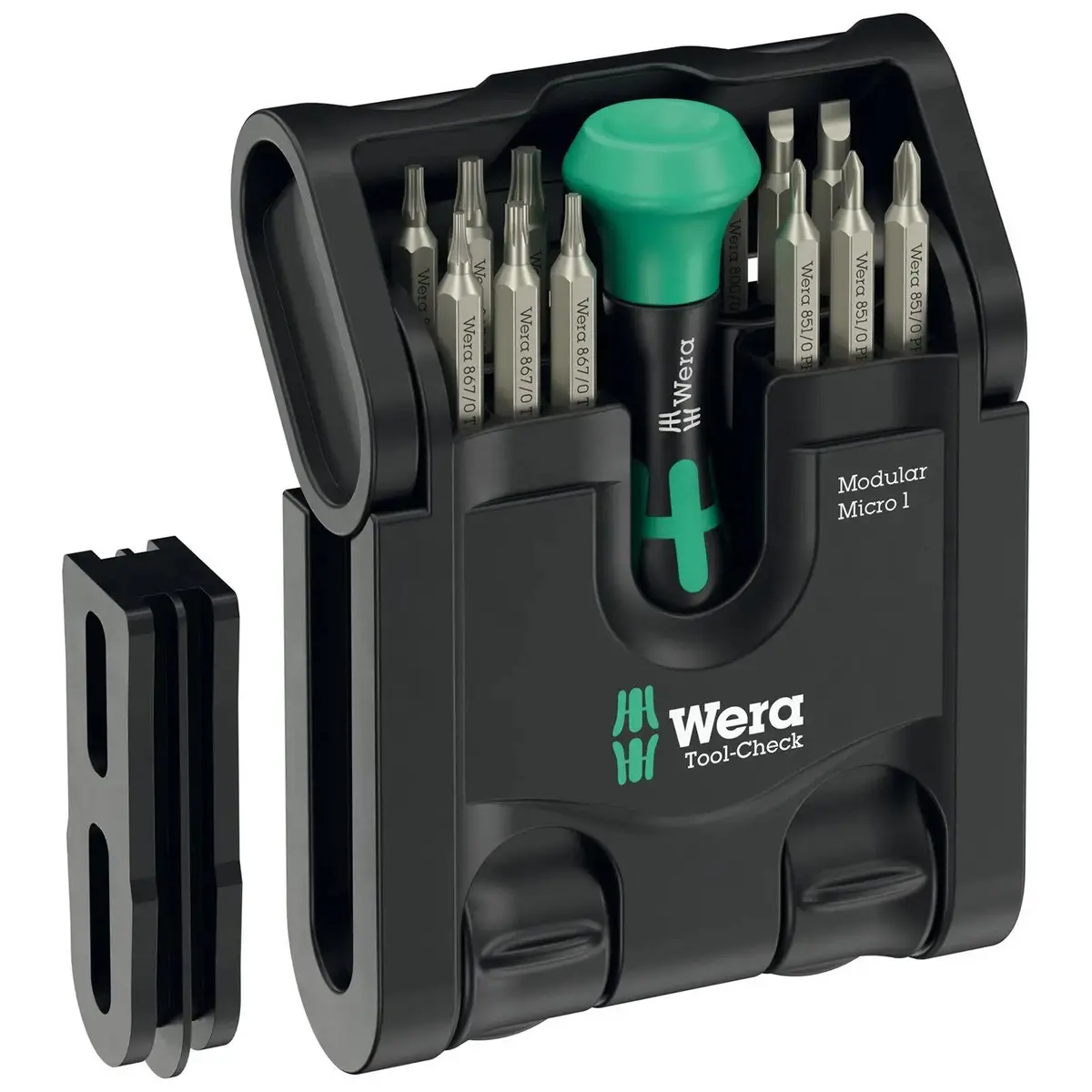 Wera Precision Screwdriver Bit Set With Handle Tool Check Modular Micro 1 21 Pieces 1