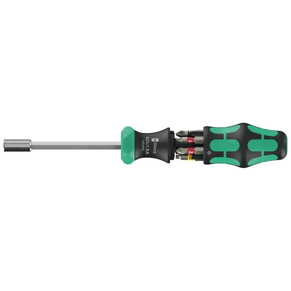 Wera Ratchet Screwdriver Kraftform Kompakt 27 Ra 1 Integrated Bit Magazine 6 Pieces Ph Pz Sl 1